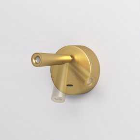 DK5072-SB Бра SHINE WALL со светодиодом, D104*H68, IP20, 3000К, 3W, RA?90, сатинированная латунь, алюминий в Покачах - pokachi.mebel24.online | фото 3