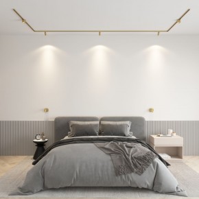 DK5072-SB Бра SHINE WALL со светодиодом, D104*H68, IP20, 3000К, 3W, RA?90, сатинированная латунь, алюминий в Покачах - pokachi.mebel24.online | фото 4
