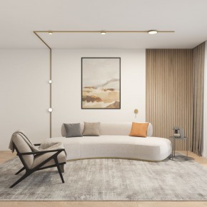 DK5072-SB Бра SHINE WALL со светодиодом, D104*H68, IP20, 3000К, 3W, RA?90, сатинированная латунь, алюминий в Покачах - pokachi.mebel24.online | фото 5