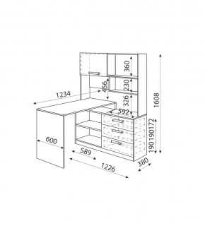 Дуглас (подростковая) М07 Стол угловой в Покачах - pokachi.mebel24.online | фото 2