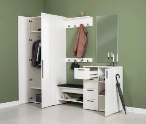 ЭЙР прихожая (модульная) Белый Шагрень в Покачах - pokachi.mebel24.online | фото 27