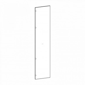 Фасад двери глухой (левый) Глянец белый Марсель в Покачах - pokachi.mebel24.online | фото