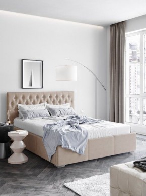 Интерьерная Кровать Октавия Бежевый 1400x2000 в Покачах - pokachi.mebel24.online | фото