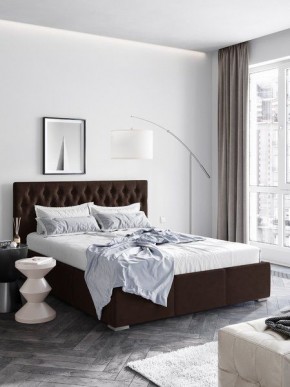 Интерьерная Кровать Октавия Коричневый  1400x2000 в Покачах - pokachi.mebel24.online | фото