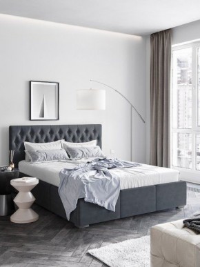 Интерьерная Кровать Октавия Серый 1400x2000 в Покачах - pokachi.mebel24.online | фото