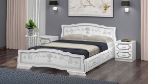 КАРИНА-6 Кровать из массива 1200 с 2-мя ящиками в Покачах - pokachi.mebel24.online | фото 1