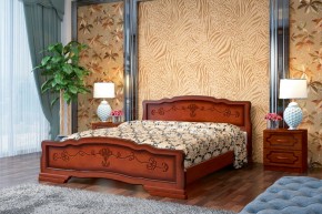КАРИНА-6 Кровать из массива 1400 (Орех) в Покачах - pokachi.mebel24.online | фото