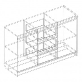 Комод 2-ств. с 3 ящиками в Покачах - pokachi.mebel24.online | фото 2