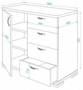 Комод Домино ТБ-4МН в Покачах - pokachi.mebel24.online | фото 2