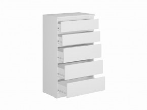 Комод КАСТОР с пятью ящиками, цвет белый в Покачах - pokachi.mebel24.online | фото 2