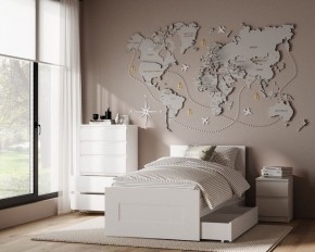 Комод КАСТОР с пятью ящиками, цвет белый в Покачах - pokachi.mebel24.online | фото 3