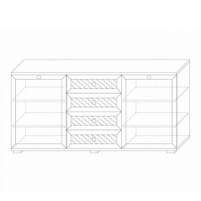 Комодино (фасады глухие) Парма Нео в Покачах - pokachi.mebel24.online | фото 6