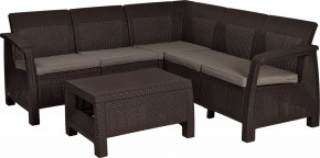 Комплект мебели угловой Корфу Релакс Сет (CORFU II RELAX SET) коричневый в Покачах - pokachi.mebel24.online | фото 2