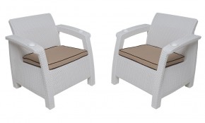 Комплект на балкон Yalta Balcony Set (Ялта) белый в Покачах - pokachi.mebel24.online | фото 4