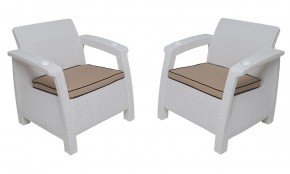 Комплект уличной мебели Yalta Premium Terrace Set (Ялта) белый (+подушки под спину) в Покачах - pokachi.mebel24.online | фото 4