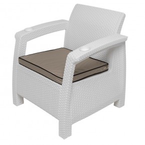 Комплект уличной мебели Yalta Premium Terrace Set (Ялта) белый (+подушки под спину) в Покачах - pokachi.mebel24.online | фото 7