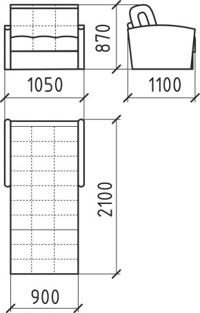 КОРАЛЛ 2 Кресло-кровать КР/КР в Покачах - pokachi.mebel24.online | фото 3
