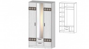 КОСТА-РИКА Шкаф 3-х створчатый (анкор светлый) в Покачах - pokachi.mebel24.online | фото