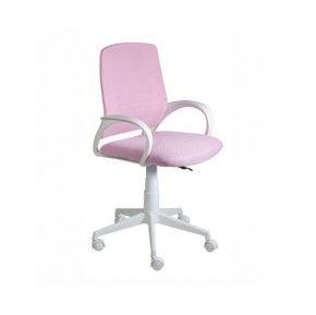 Кресло Ирис White сетка/ткань розовая в Покачах - pokachi.mebel24.online | фото