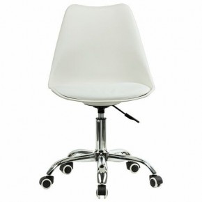 Кресло стул BRABIX "Eames MG-310 CH", хром, пластик белый, экокожа белая, 532923 в Покачах - pokachi.mebel24.online | фото 1