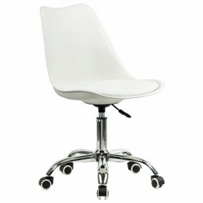 Кресло стул BRABIX "Eames MG-310 CH", хром, пластик белый, экокожа белая, 532923 в Покачах - pokachi.mebel24.online | фото 2