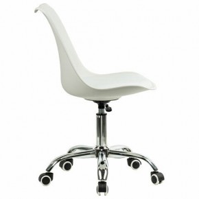 Кресло стул BRABIX "Eames MG-310 CH", хром, пластик белый, экокожа белая, 532923 в Покачах - pokachi.mebel24.online | фото 3