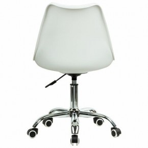 Кресло стул BRABIX "Eames MG-310 CH", хром, пластик белый, ткань серая, 532924 в Покачах - pokachi.mebel24.online | фото 4