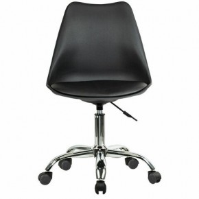 Кресло стул BRABIX "Eames MG-310 CH", хром, пластик черный, экокожа черная, 532925 в Покачах - pokachi.mebel24.online | фото 1