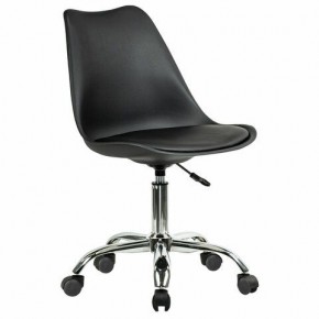 Кресло стул BRABIX "Eames MG-310 CH", хром, пластик черный, экокожа черная, 532925 в Покачах - pokachi.mebel24.online | фото 2