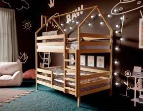 Кровать-домик двухъярусная 80*160 без покраски (без ящиков) в Покачах - pokachi.mebel24.online | фото