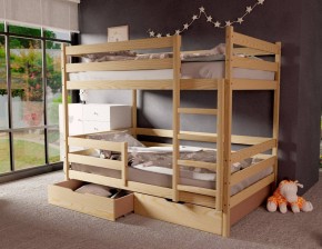 Кровать двухъярусная без крыши 80*160 без покраски в Покачах - pokachi.mebel24.online | фото
