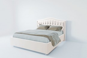 Кровать Калининград с ПМ 1400 (экокожа белая) в Покачах - pokachi.mebel24.online | фото 2