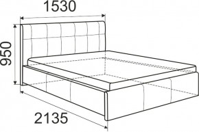 Кровать Лаура с латами Nice White 1600x2000 в Покачах - pokachi.mebel24.online | фото 2