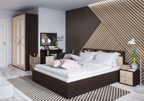 Кровать Ненси-2 1.6 Настил из ДСП 2с венге/дуб молочный в Покачах - pokachi.mebel24.online | фото 2