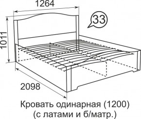 Кровать с латами Виктория 900*2000 в Покачах - pokachi.mebel24.online | фото 4