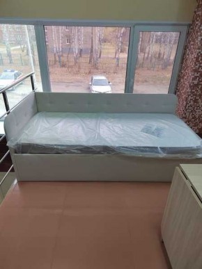 Кровать Зарина угловая Newtone light beige угол правый в Покачах - pokachi.mebel24.online | фото 3