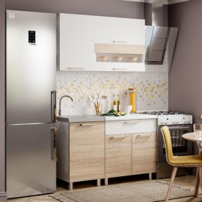 Кухня Айсбери 1.2 м (Белый/Дуб Сонома) в Покачах - pokachi.mebel24.online | фото