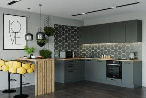 Кухня угловая Антрацит 2600х1600 (Стол. 38мм) в Покачах - pokachi.mebel24.online | фото 1