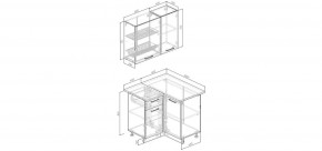 Кухонный гарнитур Антик 1000*1000 (Стол. 38мм) в Покачах - pokachi.mebel24.online | фото 2