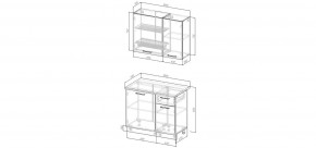 Кухонный гарнитур Белый Глянец 1000 (Стол. 26мм) в Покачах - pokachi.mebel24.online | фото 3