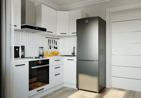 Кухонный гарнитур Белый Глянец 2200*1000 (Стол. 38мм) в Покачах - pokachi.mebel24.online | фото
