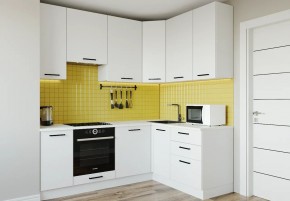 Кухонный гарнитур Белый Глянец 2200*1600 h950 (Стол. 38мм) в Покачах - pokachi.mebel24.online | фото