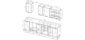 Кухонный гарнитур Белый Глянец 2800 (Стол. 26мм) в Покачах - pokachi.mebel24.online | фото 2