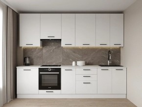 Кухонный гарнитур Белый Глянец 3000 h950 (Стол. 26мм) в Покачах - pokachi.mebel24.online | фото