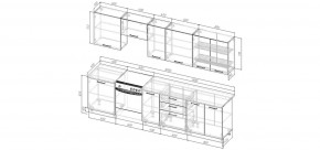 Кухонный гарнитур Белый Глянец 3000 (Стол. 26мм) в Покачах - pokachi.mebel24.online | фото 2