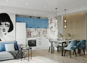 Кухонный гарнитур Капри 2550 (Стол. 26мм) в Покачах - pokachi.mebel24.online | фото