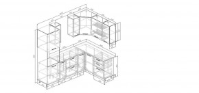 Кухонный гарнитур Меренга 2400*1600 (Стол. 26мм) в Покачах - pokachi.mebel24.online | фото 2