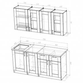 Кухонный гарнитур Симона демо 1700 (Венга/Дуб Сонома) в Покачах - pokachi.mebel24.online | фото 2