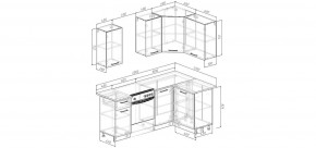 Кухонный гарнитур Старое Дерево 2000*1200 (Стол. 26мм) в Покачах - pokachi.mebel24.online | фото 2