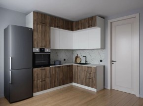 Кухонный гарнитур Старое Дерево 2200*1700 (Стол. 38мм) в Покачах - pokachi.mebel24.online | фото